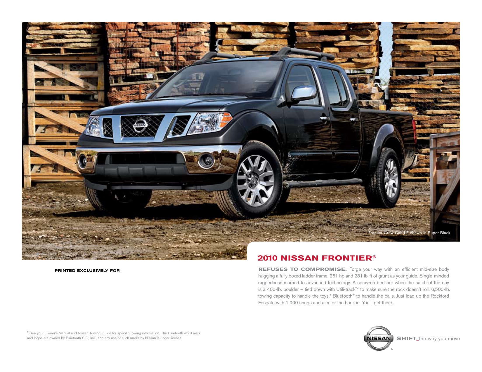 2010 Nissan Frontier Brochure